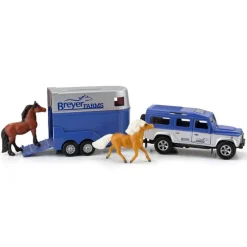 Breyer Farms Land Rover & Horse Trailer Set