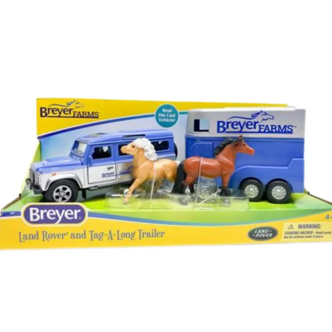 Breyer Farms Land Rover & Horse Trailer Set