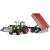 Claas Nectis Tractor with Frontloader & Trailer