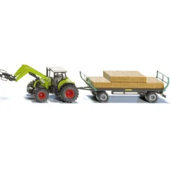 Claas Tractor with Loader & Bale Trailer