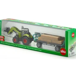 Claas Tractor with Loader & Bale Trailer