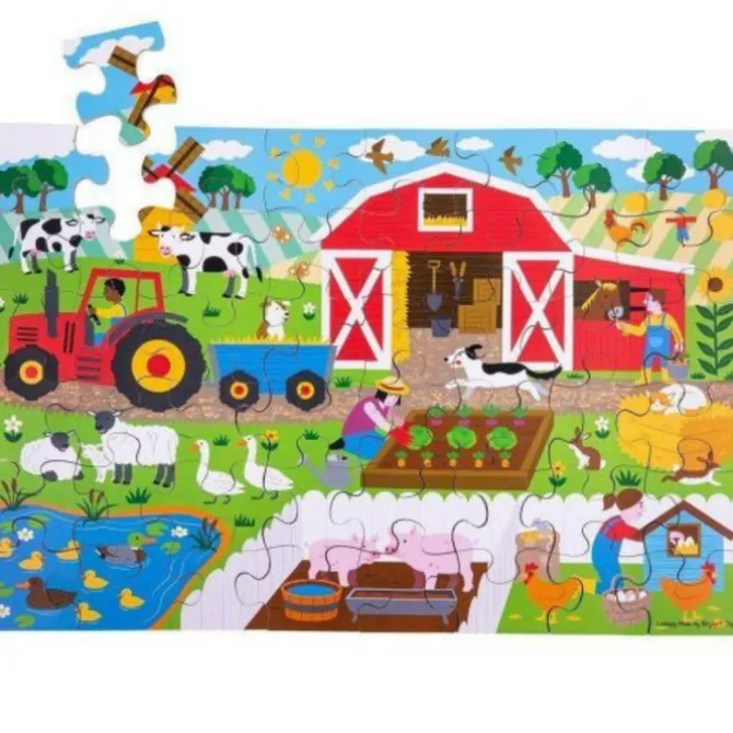 Farmyard Wooden Floor Puzzle, 48 pieces