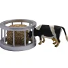Feeder Ring with Round Bale & Cow