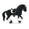 Frisian Stallion with Saddle and Tack