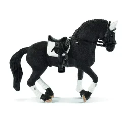 Frisian Stallion with Saddle and Tack