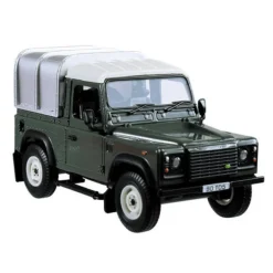 Green Land Rover Defender 90 with Canopy