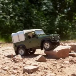 Green Land Rover Defender 90 with Canopy