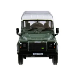 Green Land Rover Defender 90 with Canopy