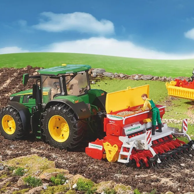Harrow-Mounted Seed Drill
