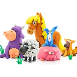 Hey Clay Modelling Farm Animals Set