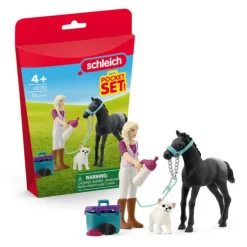 Horse Grooming Playset with Appaloosa Foal