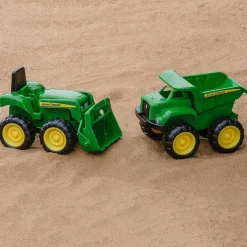 John Deere Mini Sandbox Tractor & Dump Truck