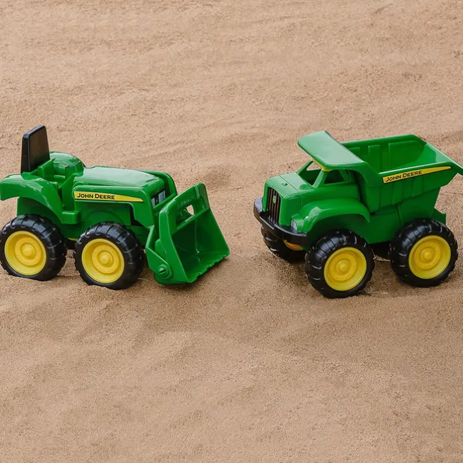 John Deere Mini Sandbox Tractor & Dump Truck
