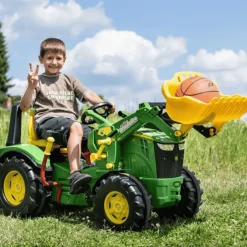 John Deere Pedal Tractor with Pneumatic Tyres, Gears & Brakes