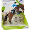 Jumping Horse with Riding Girl