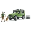 Land Rover Defender with Forest Ranger & Dog