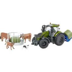 Metallic Olive Green Valtra Farm Playset