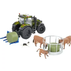 Metallic Olive Green Valtra Farm Playset