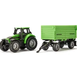 Mini Deutz-Fahr with Fortuna 4 Wheel Trailer