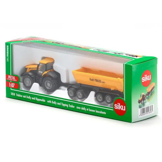 Mini JCB Tractor with Dolly & Tipping Trailer
