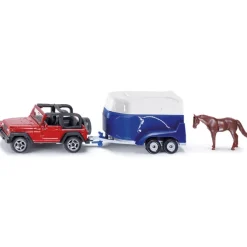 Mini Jeep with Horse Trailer & Horse