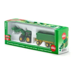 Mini John Deere Tractor with Frontloader & Trailer