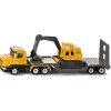 Mini Low Loader with Excavator