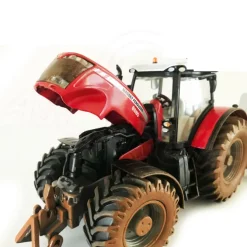 Muddy Massey Ferguson Tractor with Ifor Williiams Trailer