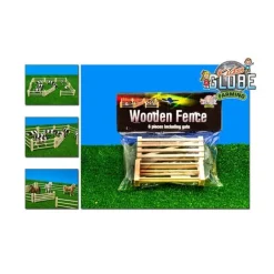 Pack of 6 Wooden Fences