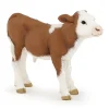 Papo Brown & White Simmental Calf