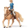 Papo Wild West Horse with Cowgirl