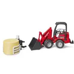 Schaffer Compact Loader 630 with Bale