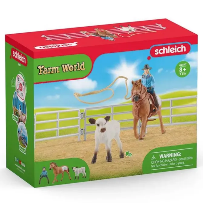Schleich Cowgirl Team Roping Fun