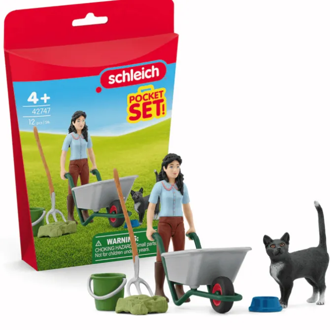 Schleich Mucking & Grooming Playset