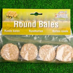 Set of 4 Round Straw Bales