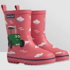 Tractor Ted Pink Welly Boots