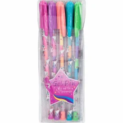 Unicorn Gel Pen Set Rainbow Colours