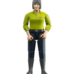 Woman with Dark Blue Jeans