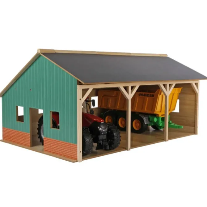Wooden Farm Shed for 3 Tractors