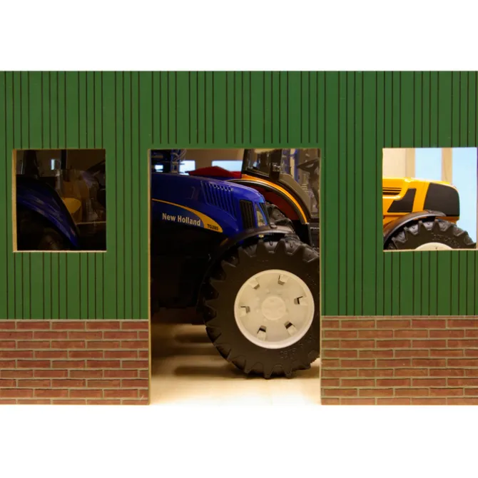 Wooden Farm Shed for 3 Tractors