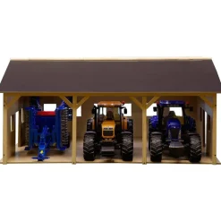 Wooden Farm Shed for 3 Tractors