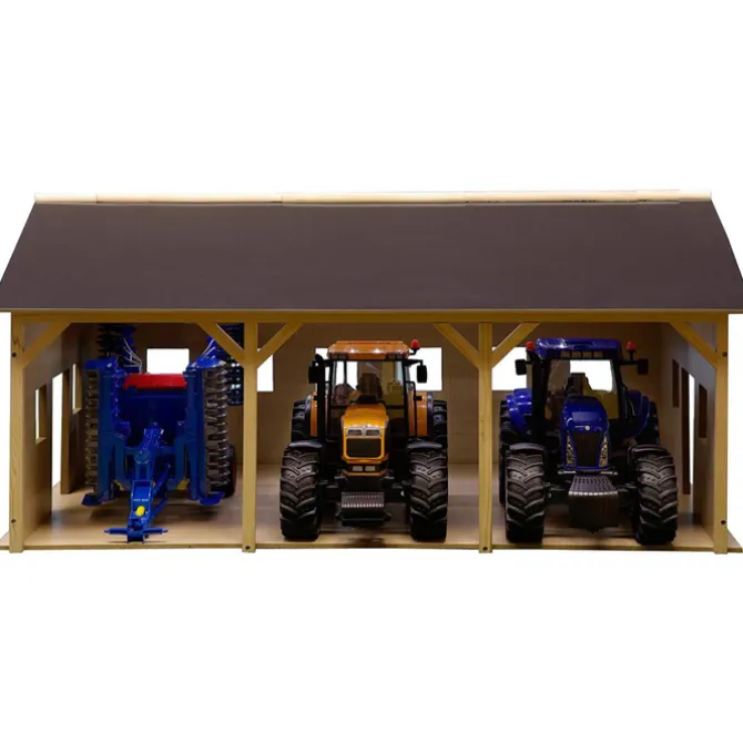 Wooden Farm Shed for 3 Tractors
